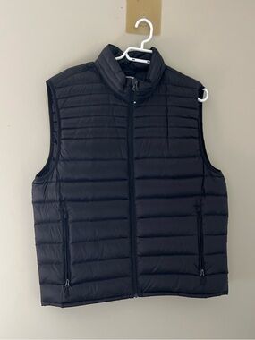 32 Degrees Heat Black Packable Down Puffer Vest Men’s Large